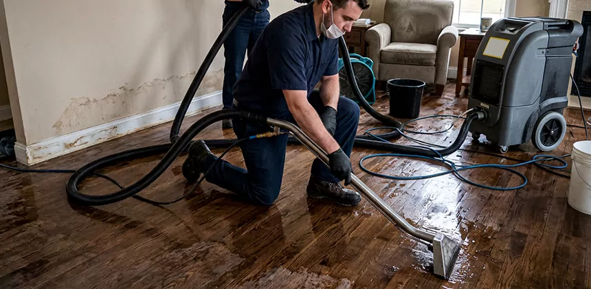 Hardwood Floor Water Extraction in Mukilteo