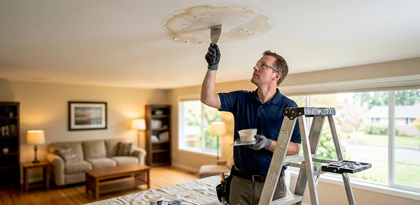 Ceiling Water Stain Repair in Mukilteo